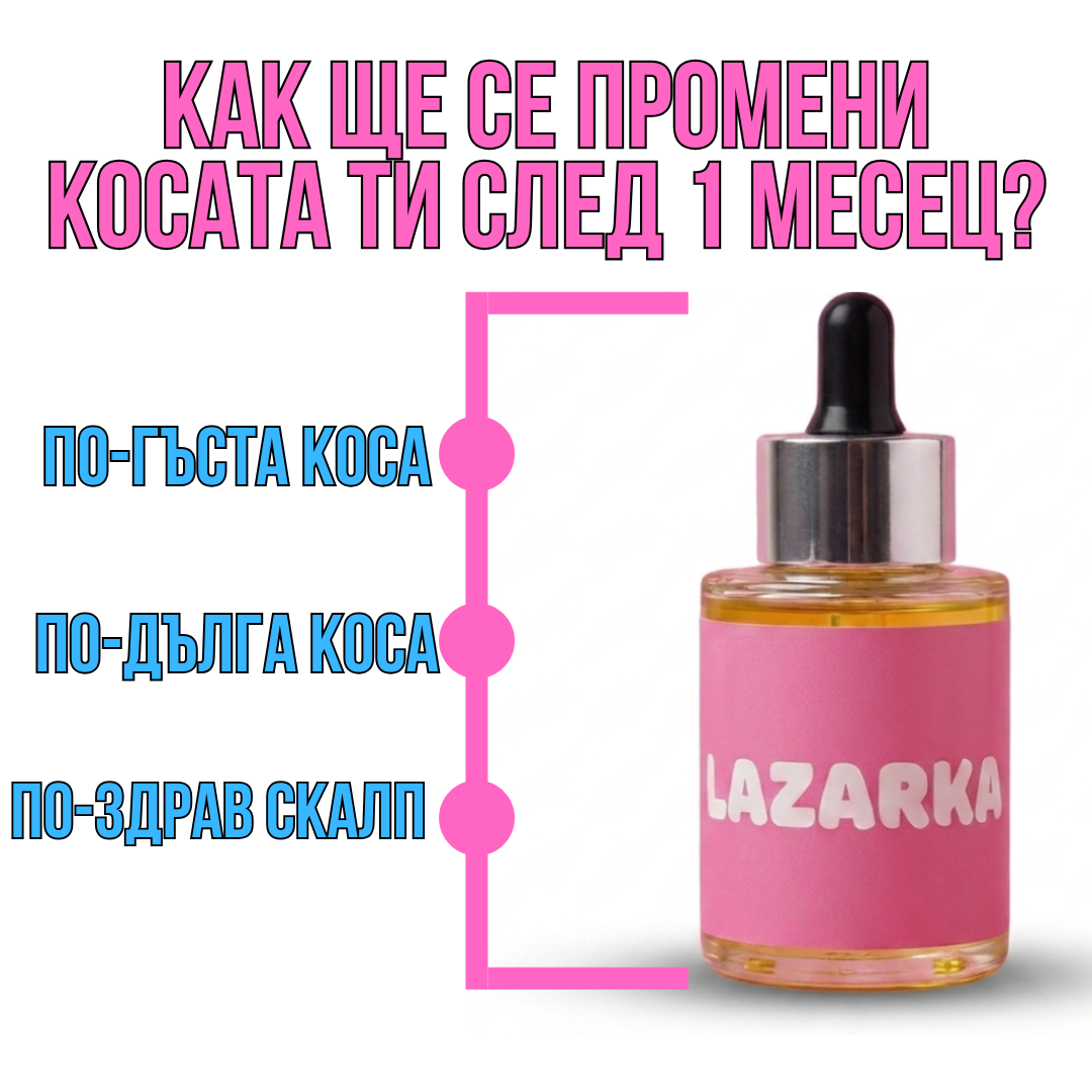 Серум за растеж и здравина на косата Lazarka