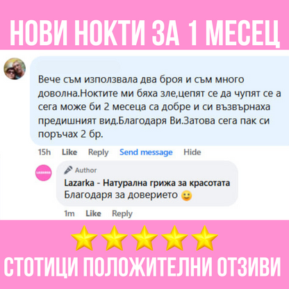 Серум за растеж и здравина на нокти Lazarka